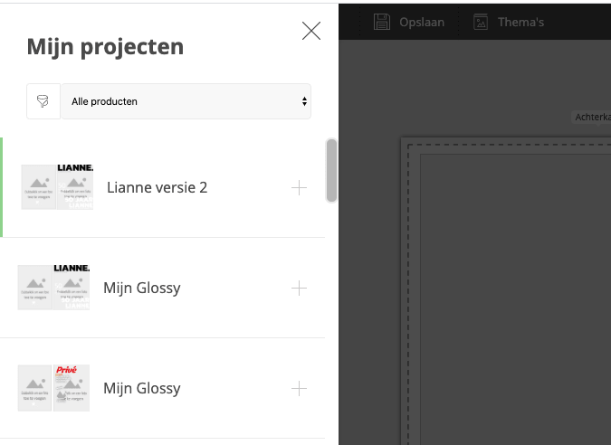 Mijn-projecten-op-Myglossy.nl