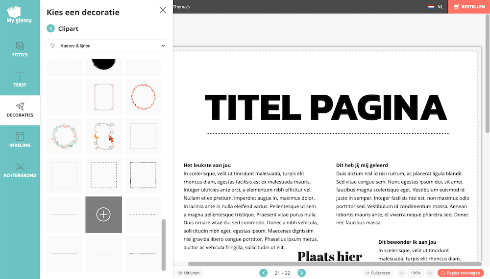 zelf boek maken of zelf tijdschrift maken op Myglossy.nl