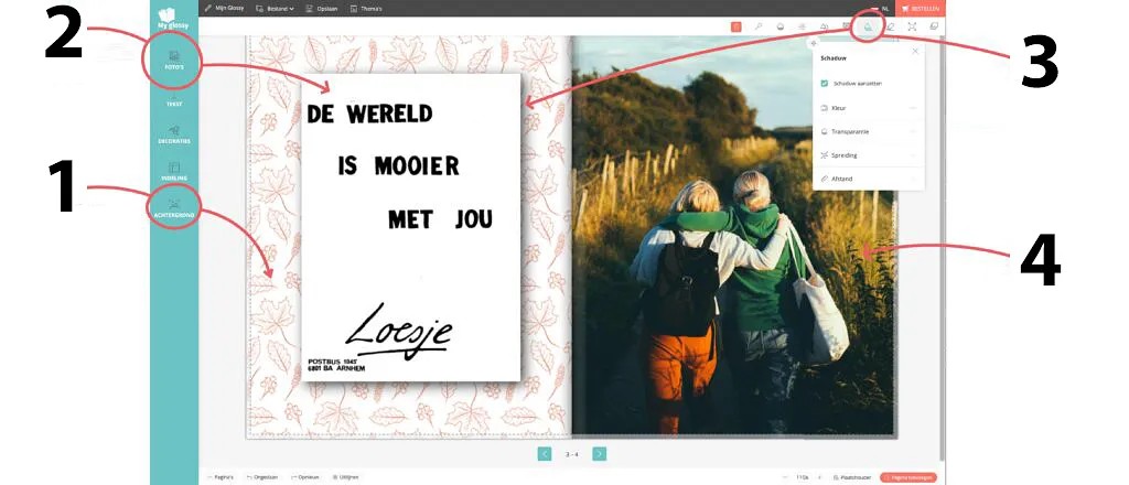 Myglossy.nl_zelf magazine maken_zelf boek maken_Pagina met Loesje spreuk maken_tutorial