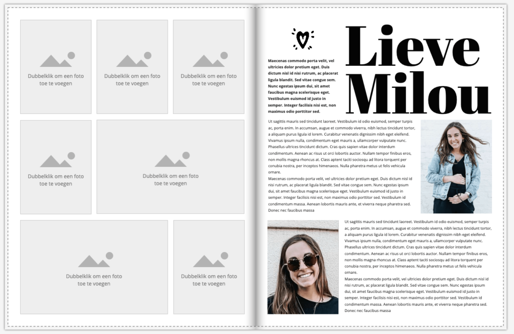 Myglossy.nl_zelf magazine maken_zelf boek maken_Snel mooie layouts maken met indelingen 3