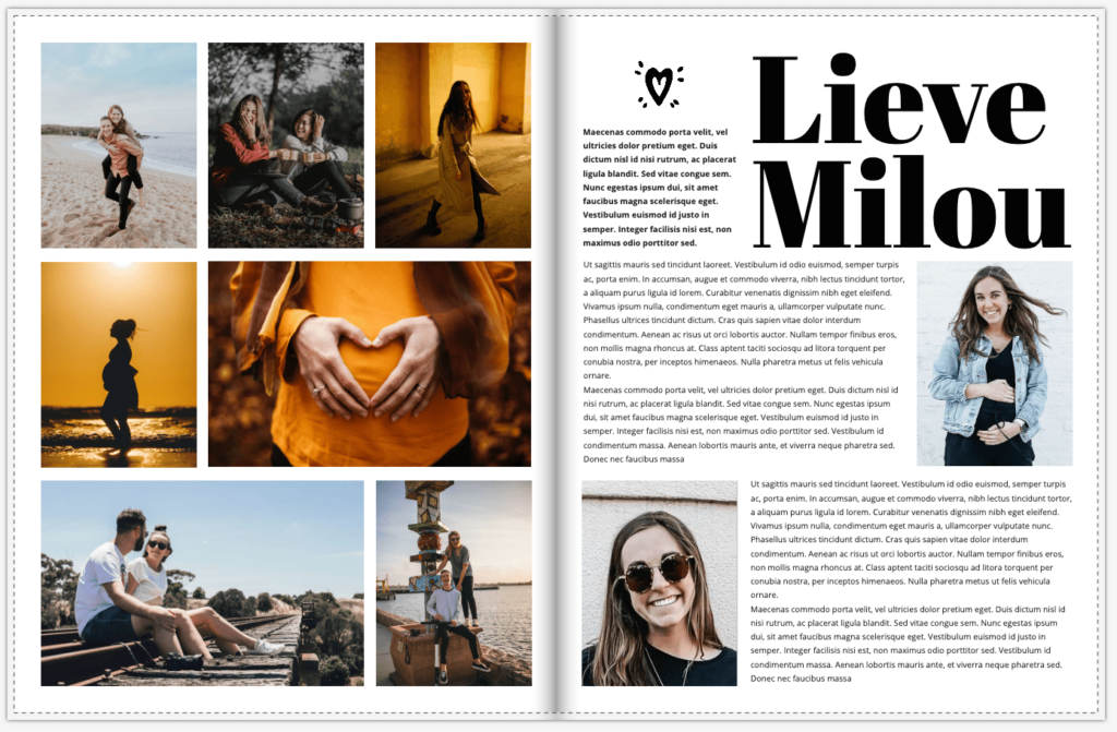 Myglossy.nl_zelf magazine maken_zelf boek maken_Snel mooie layouts maken met indelingen 4