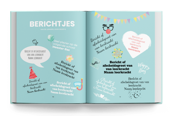 Met de ontwerpen van My glossy maak je een uniek afscheidscadeau voor alle leerlingen van groep 8.