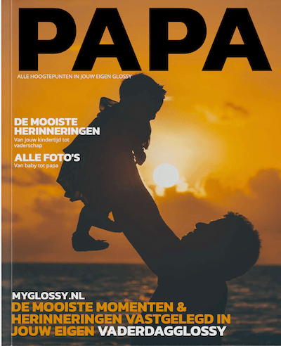 Een uniek en persoonlijk cadeau voor Vaderdag, maak nu een luxe glossy voor Vaderdag.