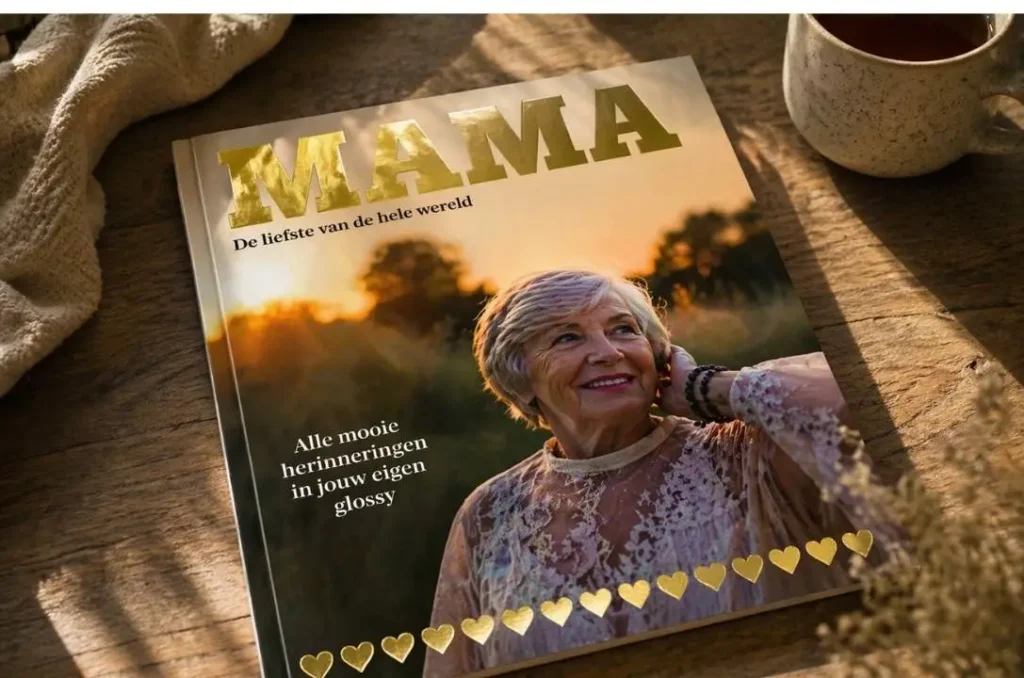 Goudfolie druk op de cover van je glossy