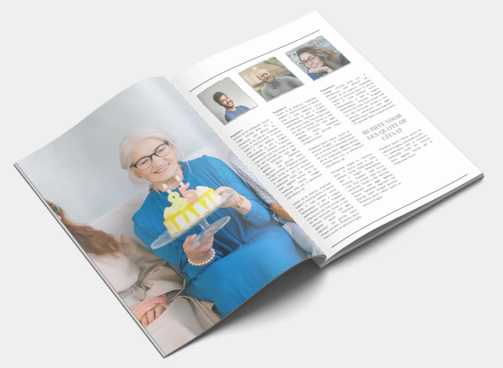 Herdenkingsboek bij My glossy maken