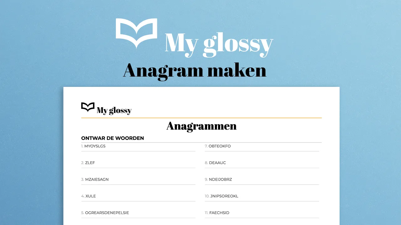 Anagrammen maken