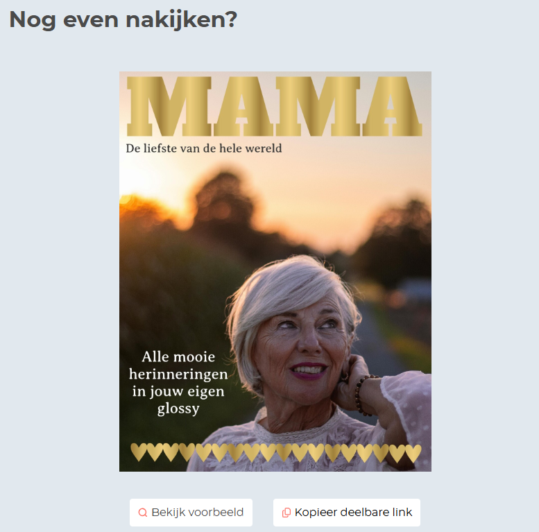 Aanpassen of annuleren My glossy